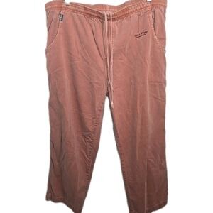 Crazy Shirts Joggers Mens Size XL Peach Chile Dyed Elastic Waist Pants